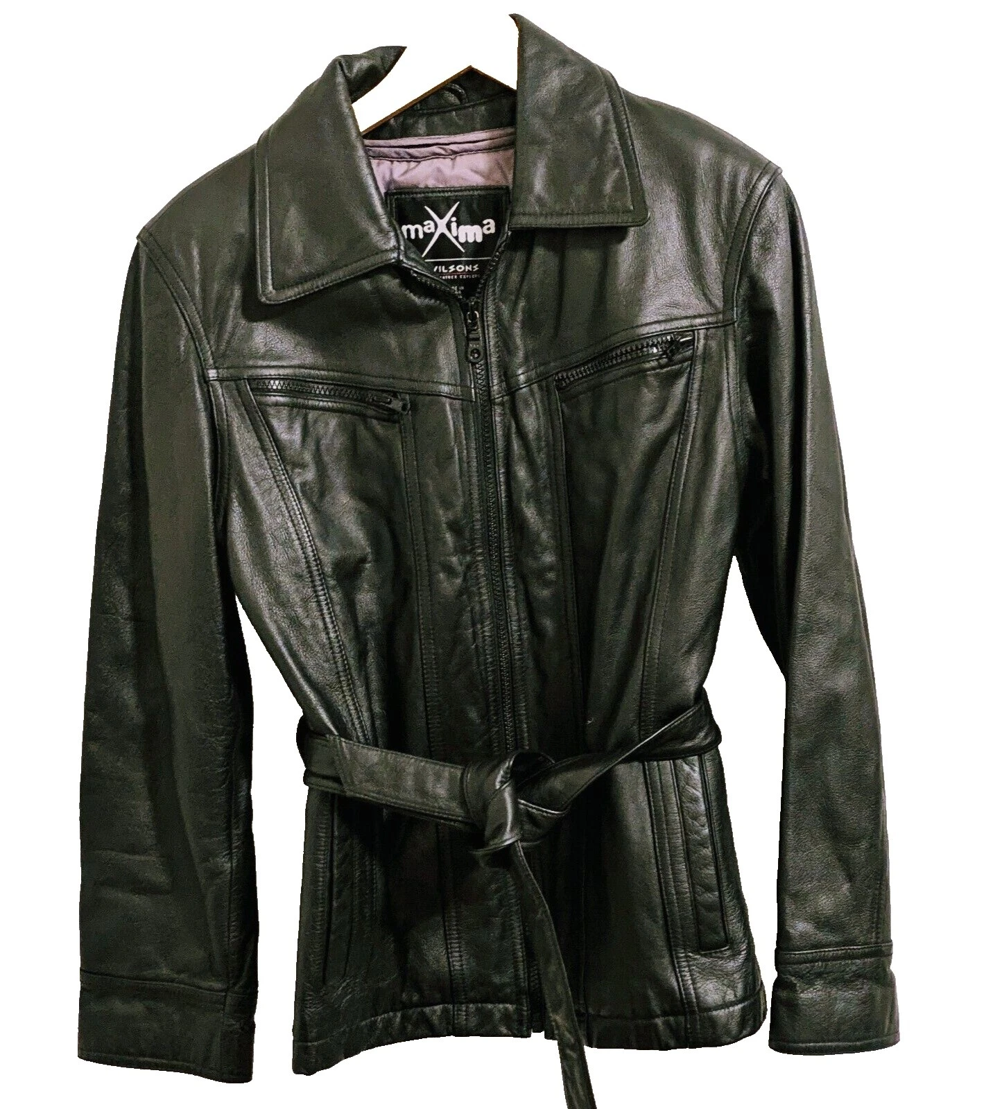 Chaqueta de moto Wilsons Leather punk abrigos, chaquetas y chalecos para Mujeres