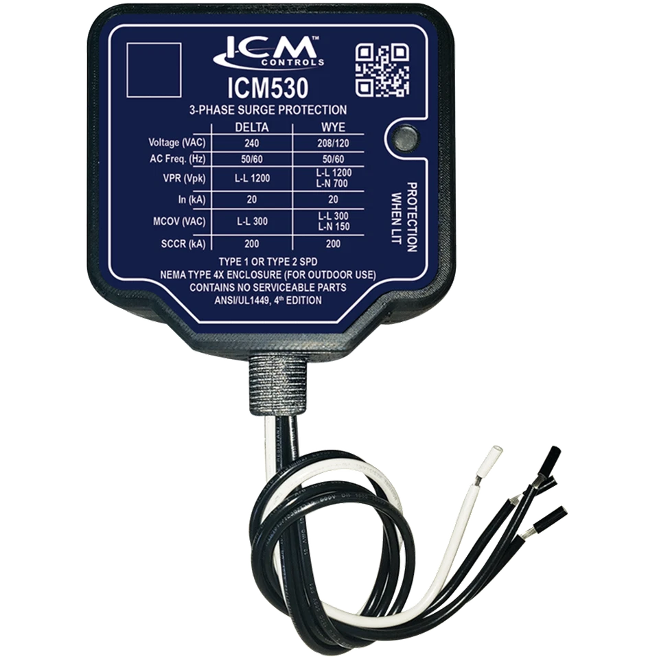 ICM Controls ICM530 3-Phase Surge Protective Device for 240VAC