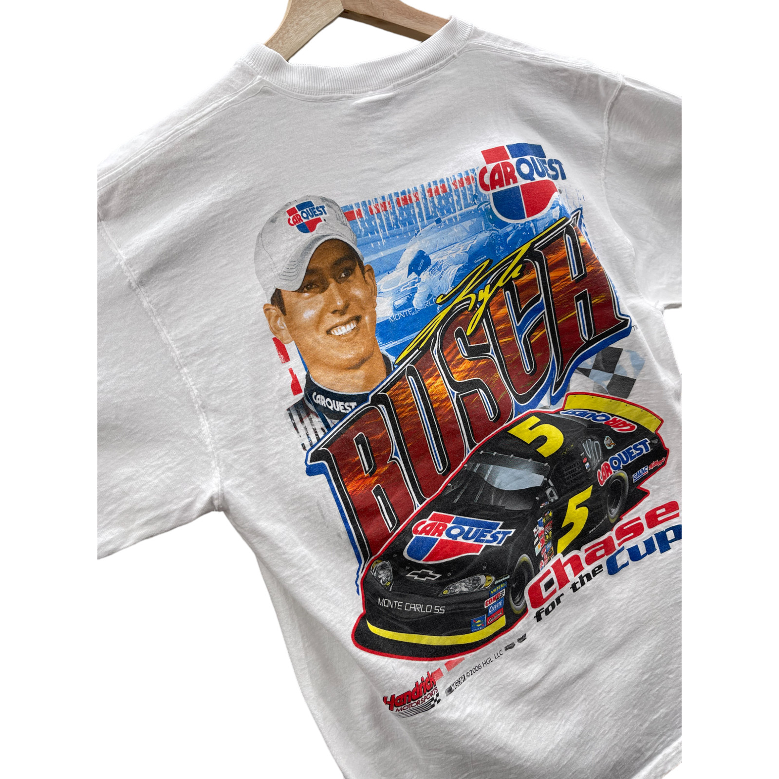 Vintage 2000's Kyle Busch NASCAR Racing Graphic T-Shi… - Gem