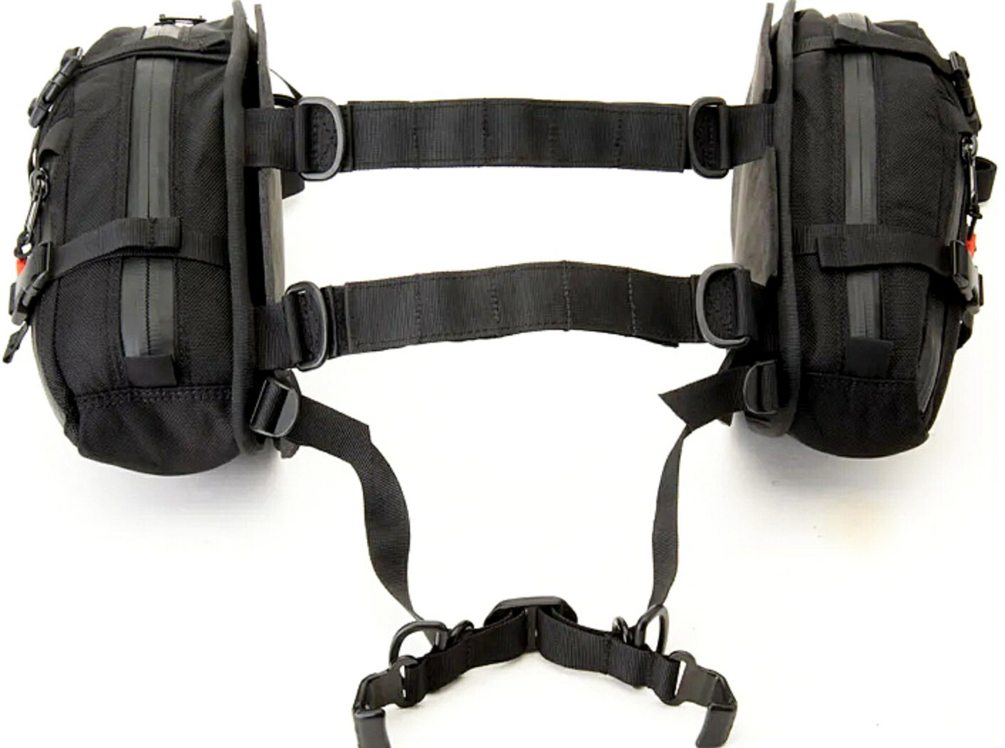 Tusk Traverse Pannier Bags w/ XSmall Dry Duffel Tail Bag Black/Grey