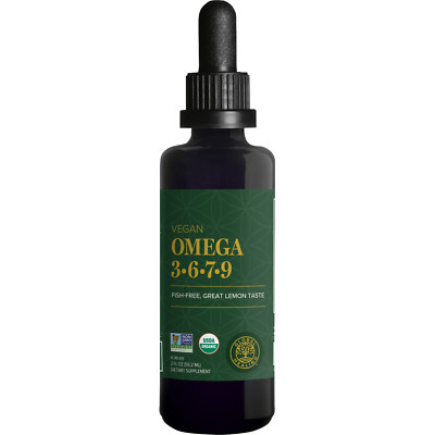 Global Healing Organic Omega 3 6 7 9 Supplement - 2 Fl Oz