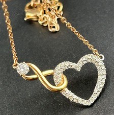 Swarovski Infinity Heart Adjustable Necklace