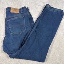 Vintage Levis 509 Brown Tab Blue Jeans Mens 36 X 32 FITS 36 X 31 RARE READ