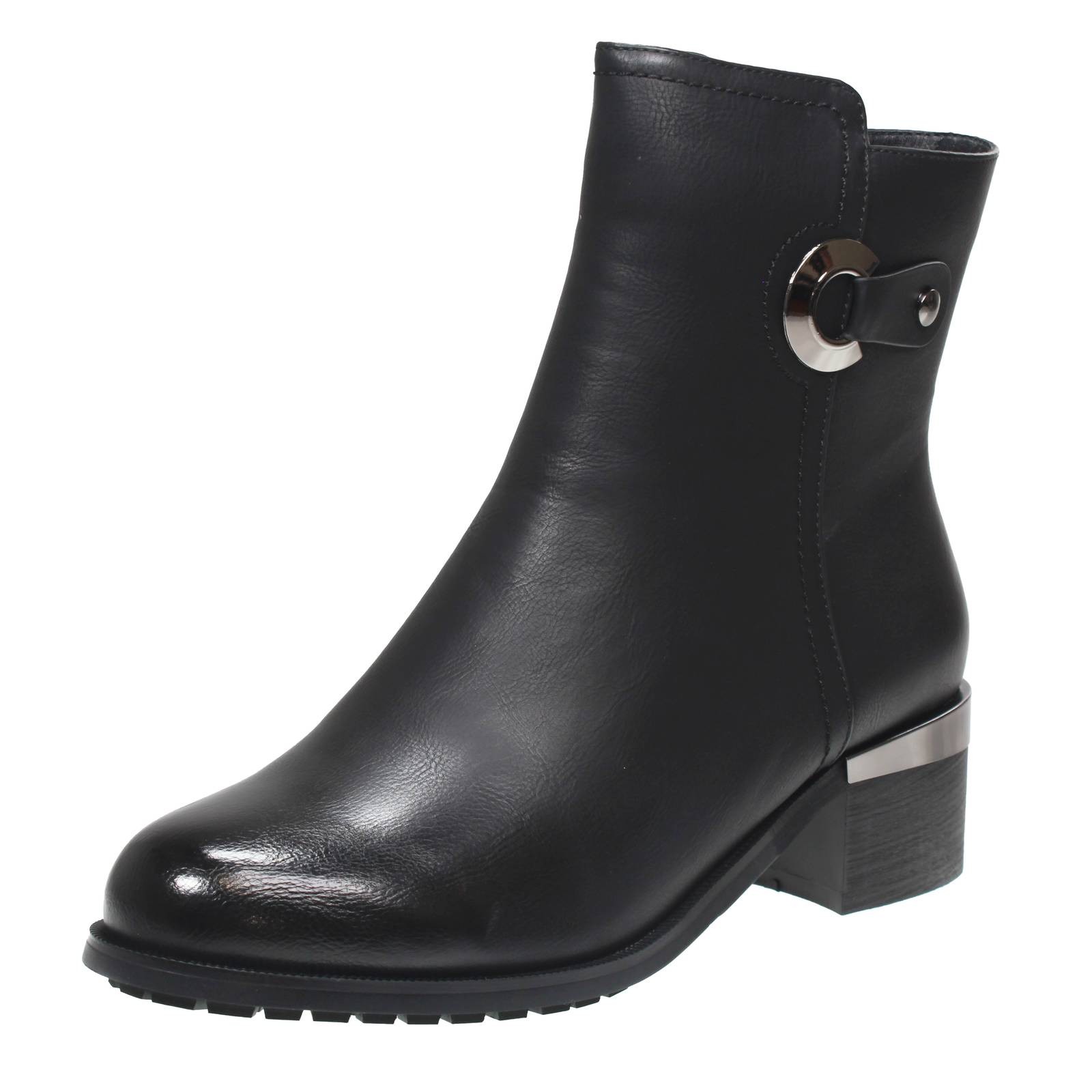 Marina Torres Stivaletti Con Tacco E Cerniera Nero - Taglia 36 Scarpe Donna