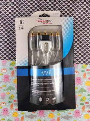 Rocketfish Gaming Nintendo Wii 8ft 2.4m Component Video/Stereo Audio Cable NEW