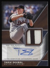 2026 Topps Tarik Skubal Auto #3/10 Game Used Patch Black Major League Material