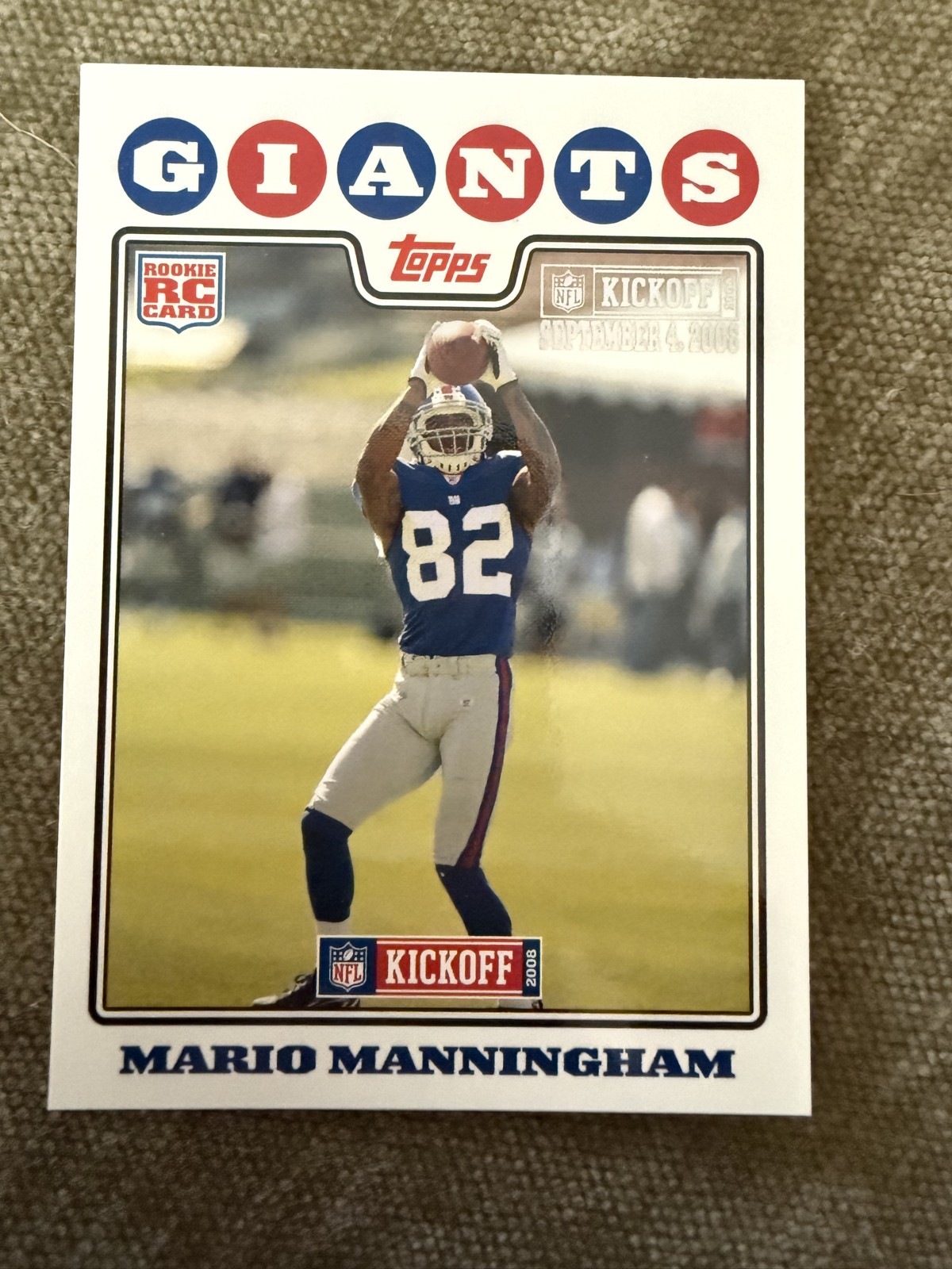 Mario Manningham Topps Kickoff #195 Base