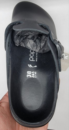 Birkenstock / Papillio Boston Pap Chunky Exquisite Leather Black Narrow - Picture 8 of 13