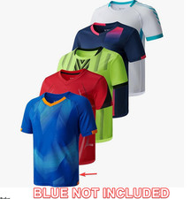 4 Pack Boys Athletic T Shirts Youth Kids Dry Fit Short Sleeve Tees Performance L