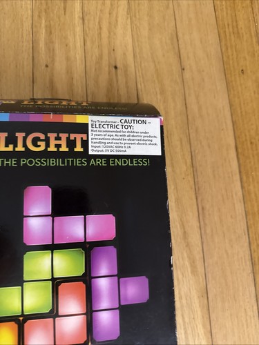 Lamp Tetris Stackable Light 7 Piece Video Game Room Decor Bedroom - Picture 3 of 13