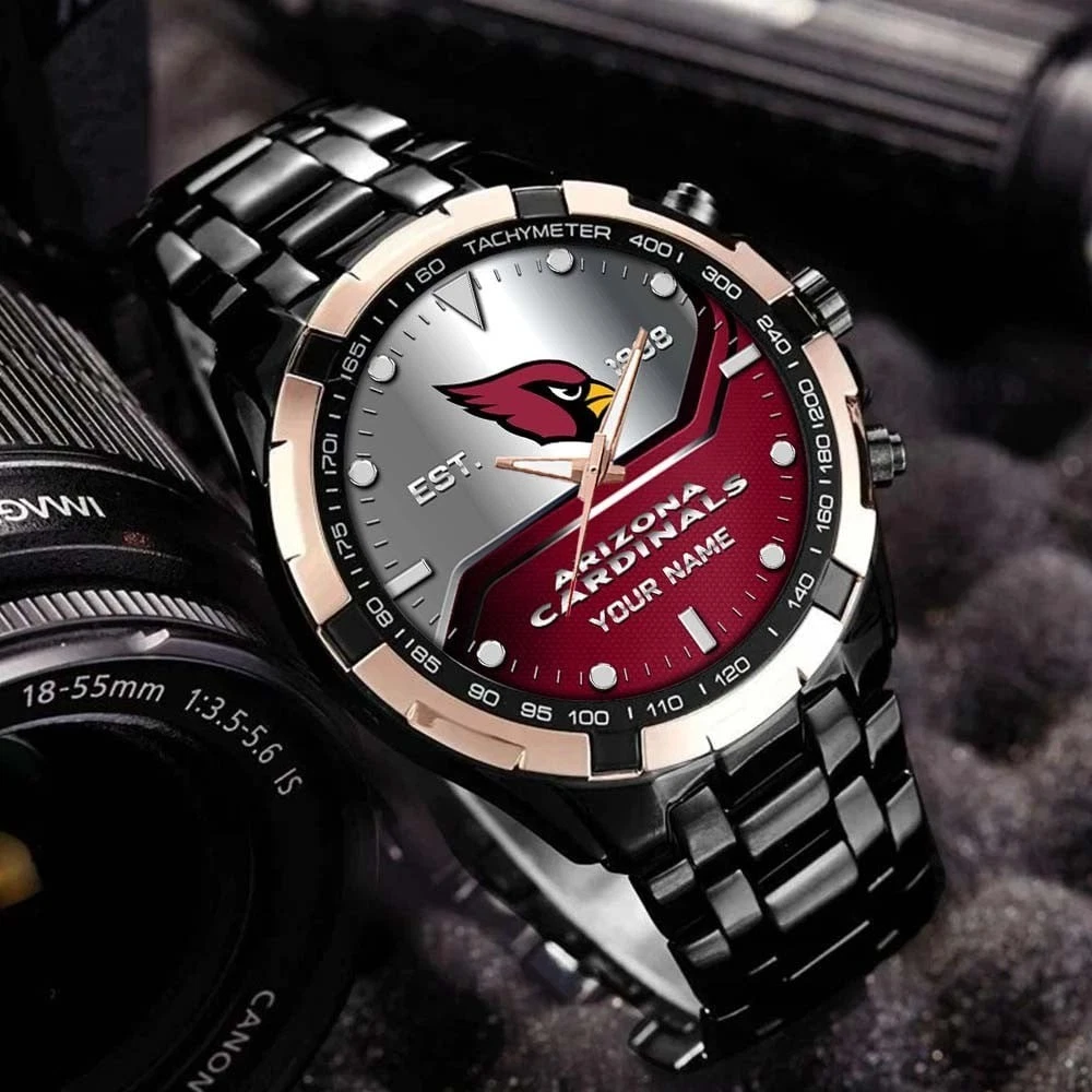 Personalized Arizonna Football Cardinalss Team Alloy Men Quartz Watch Gift