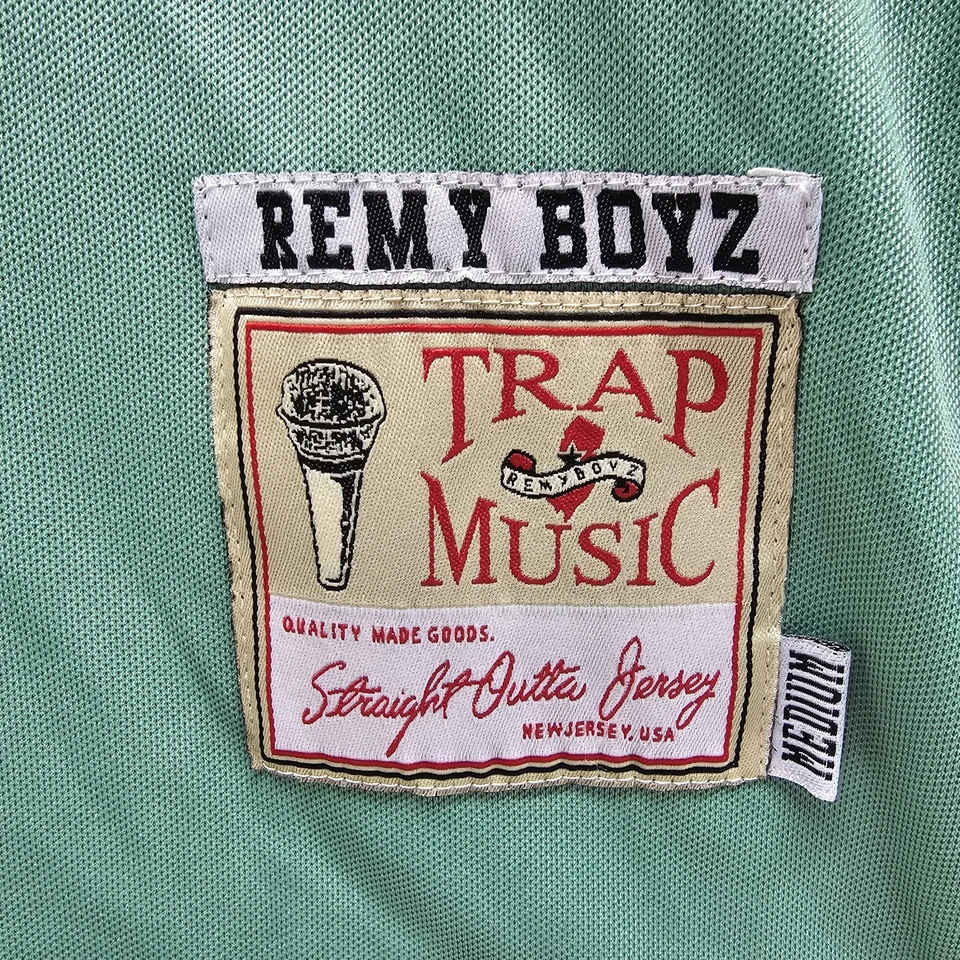 REMY BOYZ Trap Music Jersey Sz M Hong Kong Phooey #17 Loyalty Shirt Green White - Image 2 of 4