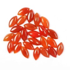 AAA Natural Red Onyx Cabochon Marquise Shape Loose Gemstone