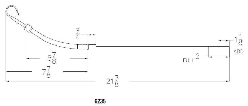 Mr. Gasket 6235  DIPSTICK - Imagem 2 de 2