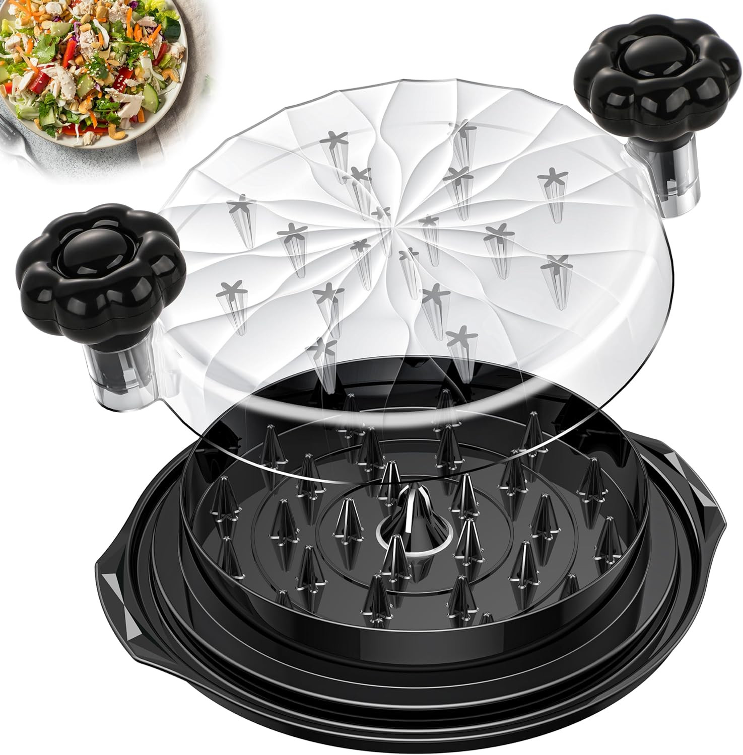 Chicken Shredder Tool Twist Large - 10'' Pro Meat Shredders for Chicken Breast,V