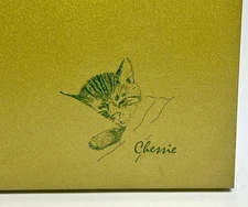 Chessie the Cat Chesapeake Ohio Railway Metal Container VTG! Amazing condition