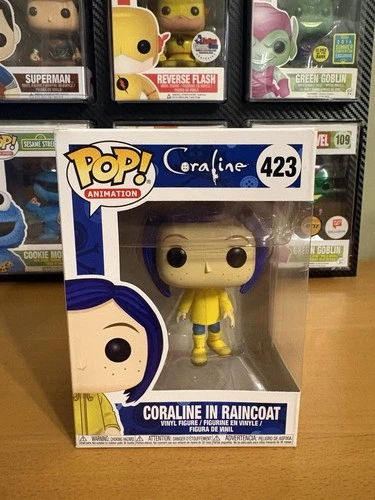 Funko Pop! Animation: Coraline In Raincoat #423 Vinyl Figure W/Protector!!
