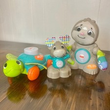 GUC Fisher-Price Linkimals Set Sloth Moose Turtle Interactive SKU B11