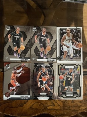 Chris Paul 6 Card Lot Phoenix Suns Spurs Panini Prizm Topps Mosaic