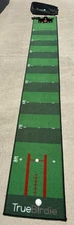 True Birdie  Indoor Putting Mat 16” X 119.5”w/19th Hole Electric Putt Cup WORKS!