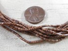 AMAZING Santo Domingo 10 strand fine olive shell heishe necklace — photo 2