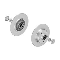 f.becker Bremsscheiben Voll Hinten Rechts Links FüR Renault Megane Cc III