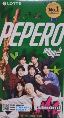 Stray Kids 2025 PEPERO Limited Edition Original White Cookie Almond Crunky...