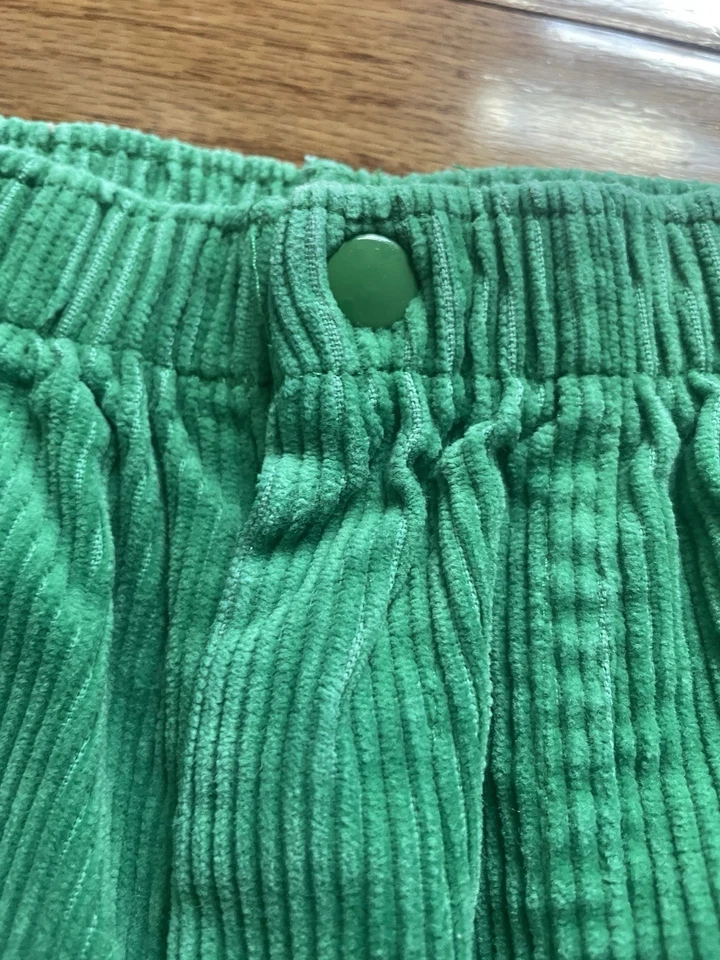 Pantalones de pana Buster vintage marrón verde talla 5 niños hechos en EE. UU. Foto 3 de 4