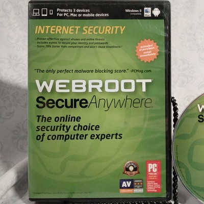Webroot Software Secure Anywhere Internet Security Plus 2013 for PC, Mac