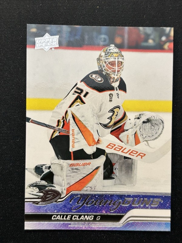 2023-24 Upper Deck Extended Series - #709 Calle Clang Young Guns RC 🏒🏒