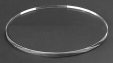 4" round Glass Tile - Clear Flat 4 Inch Circle