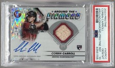 1705 Corbin Carroll 2023 Topps Pristine #ADR-CC Patch RC Auto /99 PSA 10