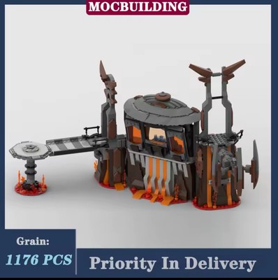 Lego Star Wars MOC Mustafar Separatist Mining Facilities (1176PCS) 