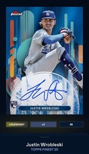 [DIGITAL CARD] TOPPS BUNT 25 JUSTIN WROBLESKI LEGENDARY RC, FINEST SIG 99cc, LA