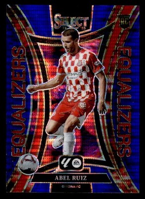 Abel Ruiz 2024-25 Panini Select La Liga Equalizers Blue Pulsar #8 Girona FC ESE