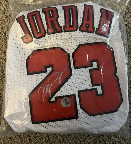 Michael Jordan Autographed Basketball Jersey with COA Holo