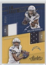 2017 Panini Absolute Team Tandem Duals 10/99 Keenan Allen Melvin Gordon #15 0f8