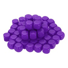 60Pcs Rounded Blank Six Sided Dice 16mm/0.6inch Acrylic Dice, Purple