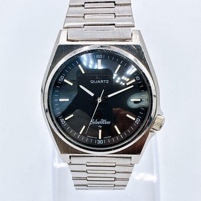 SEIKO SilverWave 7121-8020 Quartz Watch Black Dial 1978