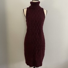 American Eagle Outfitters Sweater Dress Women's Sz Medium Knit Sleeveless Preppy