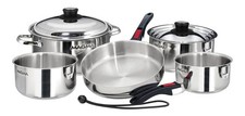Magma 10 Piece Induction Cookware Nestable, A10-360L-IND Camping Cookware