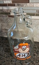 A & W Root Beer Half Gallon Glass Jug  Bottle...