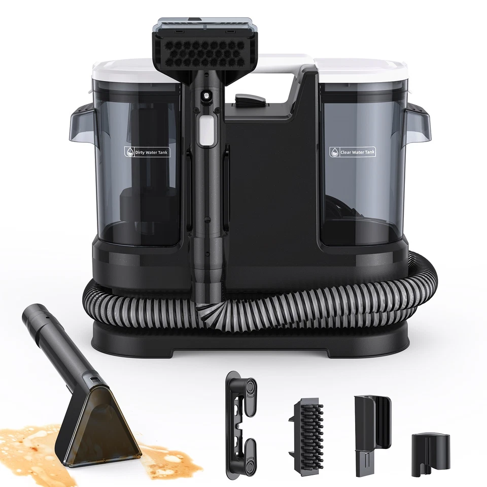 600W Waschsauger Teppichreiniger Polsterreiniger Gerät Nasssauger 15KPA / 3in1