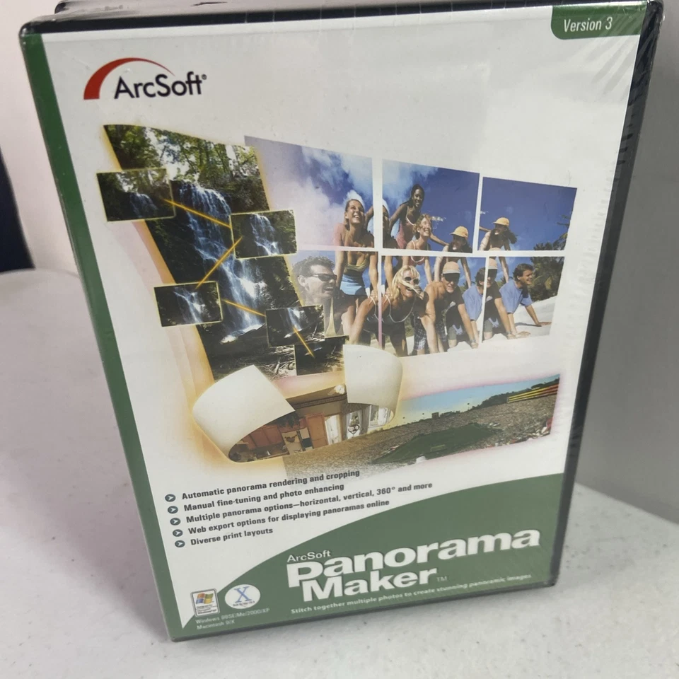 ArcSoft 8 CD Bundle Panorama Maker 3.1 & PhotoImpression Windows 98/ME/20 Mac - Image 2 of 4