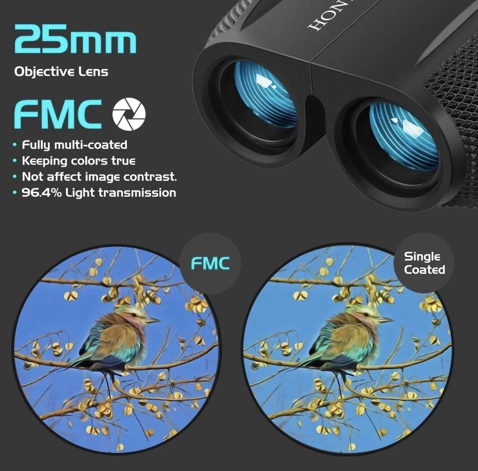 Versatile 10x25 Binoculars with Image Stabilization - Travel & Nature Friendly - Image 3 of 4