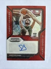 2021-22 Panini Prizm Draft Picks Red /88 Santi Aldama SS-SAA Rookie Auto RC