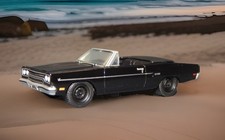 70 Plymouth Road Runner Convertible Matte Black Rr 164 Ltd Edit Replica Vhtf