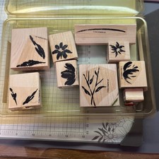 Stampin' Up! Watercolor Garden II Wood Mounted 9 Pieces