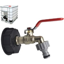 IBC Kugelauslaufhahn Wasserhahn 1 2 Zoll Messing Gartenschlauch