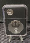 2 Graded Star Wars Coins 💥 Princes Leila & Death Star  💥1 oz Silver — photo 2